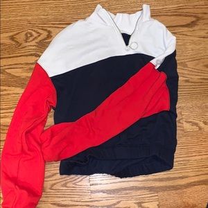 Cropped quarter zip from garage. Only worn twice.